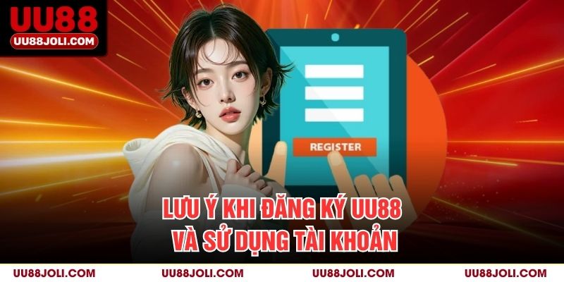 Lưu ý khi đăng ký UU88 và sử dụng tài khoản